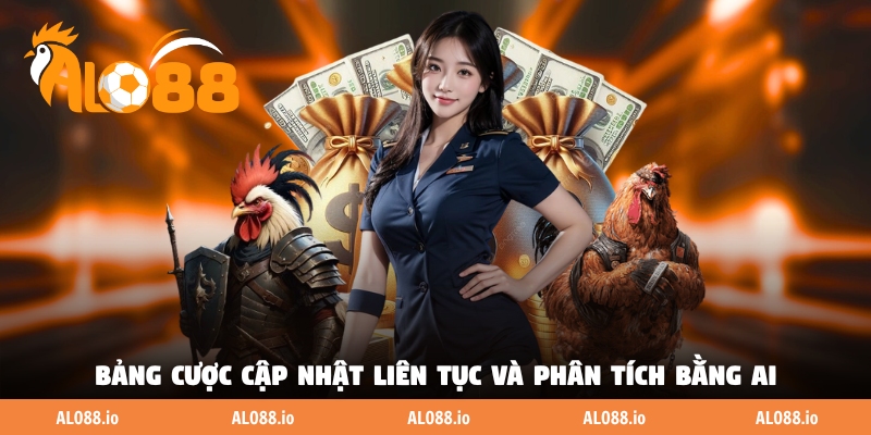 Bảng cược cập nhật liên tục và phân tích bằng AI